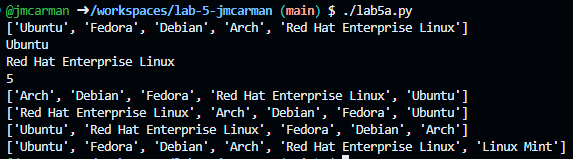 lab5a.py sample output