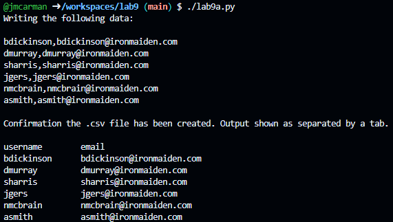 lab9.py sample output